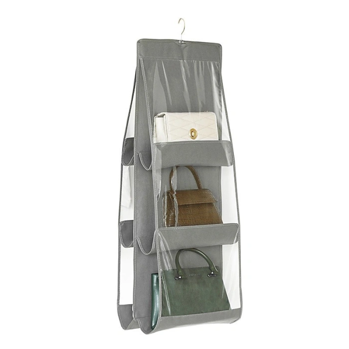 Organizator Genti 6 Compartimente , Suspendabil, 85 x 36 cm, gri
