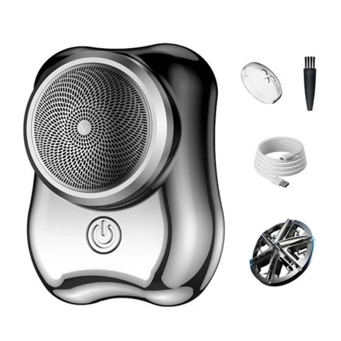 Aparat de Ras Electric, , Portabil, Incarcare USB Type-C, Autonomie >60 min, 6.5 x 4.5 x 4 cm, 5V, 3.7W, Negru