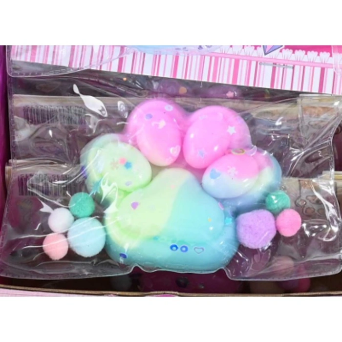Jucarie Antistres Squishy, , Labuta de Pisica Squeeze Toys, cu Revenire Lenta, 7.5 cm, Model 270528, Multicolor