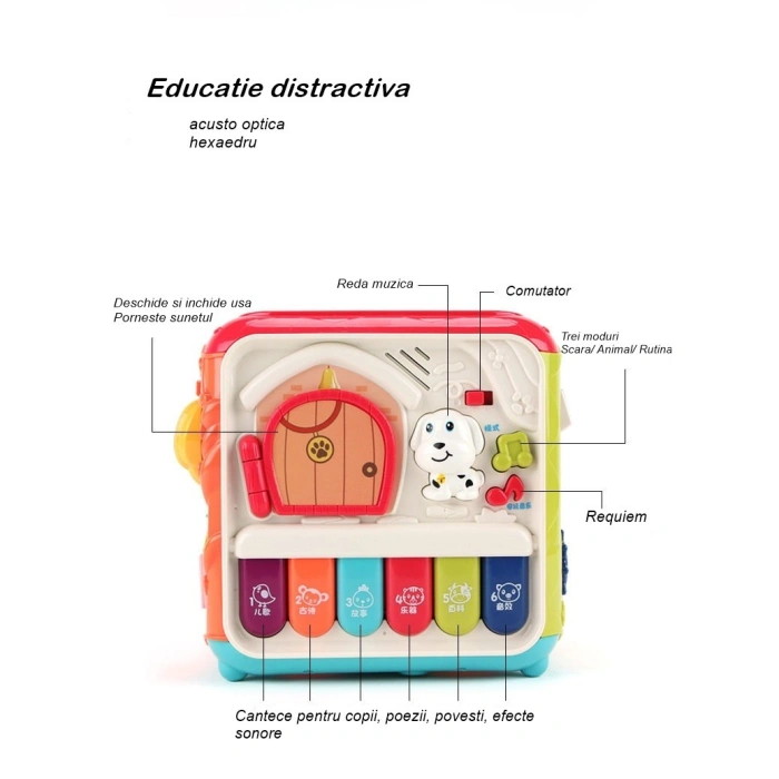 Cub activitati, 6 in 1, 