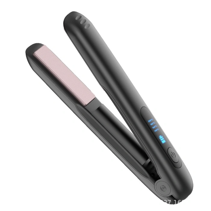 Placa de Par fara Fir, , Adaptor Tip C, 4 Trepte de Temperatura, Tensiune 5V, Capacitate Baterie 5000 mAh, Indreptat, Ondulat, 23.5x3.3x4.5 cm, Negru