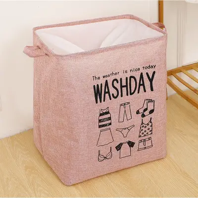 Cos Rufe, , 72 L, Textil, 30x40x60 cm, Roz, Cu Imprimeu