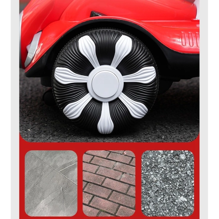 Masinuta electrica cu telecomanda pentru copii, , roti spate rotire 360, curea siguranta, baloane de sapun, lumini si sunete, self control si prin telecomanda, cu pedale de acceleratie si frana, verde