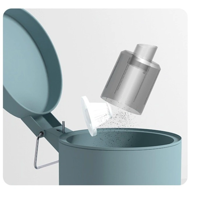 Aspirator Portabil Fara Fir, , Tip Pistol K7, Pentru Casa si Masina, Incarcare USB, Autonomie 30 Min, 36 x 17 cm, Alb