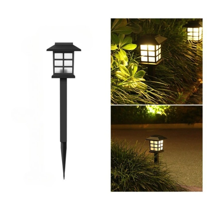 Set 2 Lampa solara Led pentru gradina, Tip felinar, , Alb cald