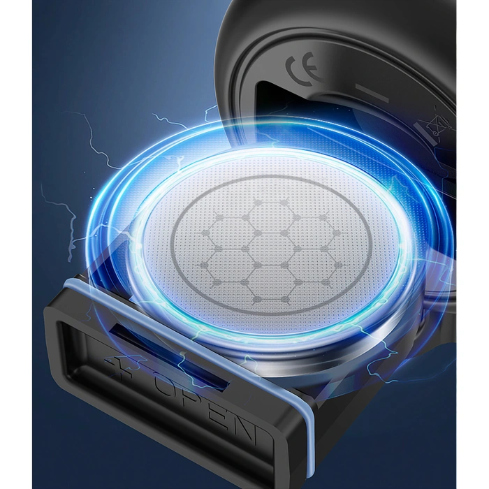 Claxon electric pentru bicicleta, , rezistent la apa, 120 dB, albastru