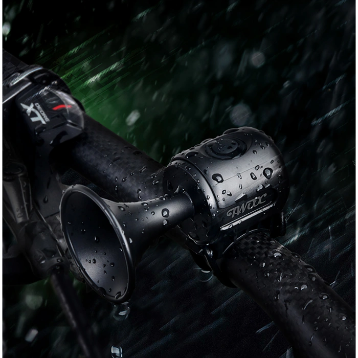 Claxon electric pentru bicicleta, , rezistent la apa, 120 dB, negru