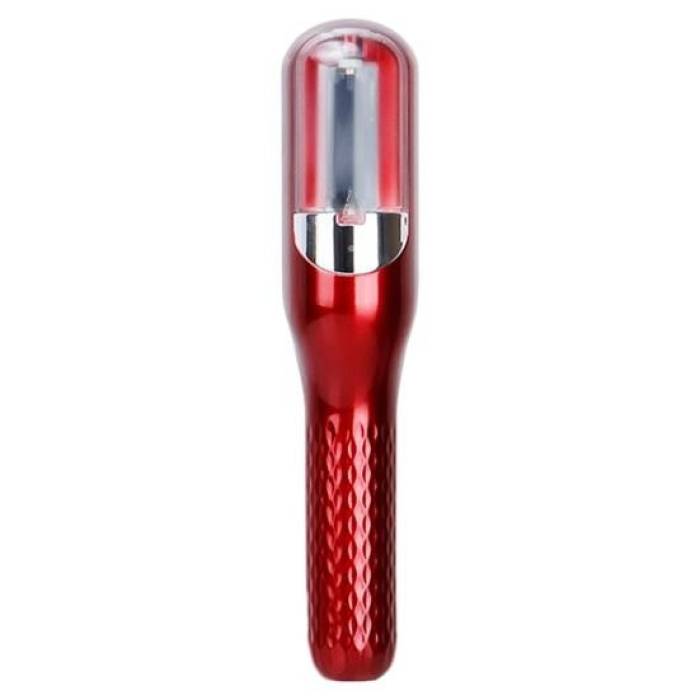 Aparat de Reparare a Varfurilor Despicate, , Netezirea Firului de Par, din ABS+PC, cu Ioni Negativi, Baterie 500 mAh, 24.8 x 5.3 x 5 cm, Rosu