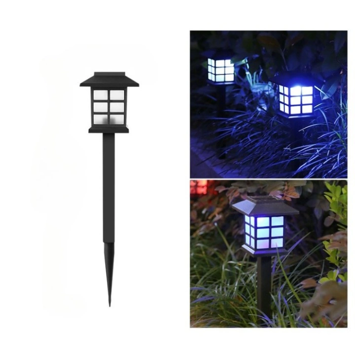 Lampa solara Led pentru gradina, Tip felinar, , Albastru