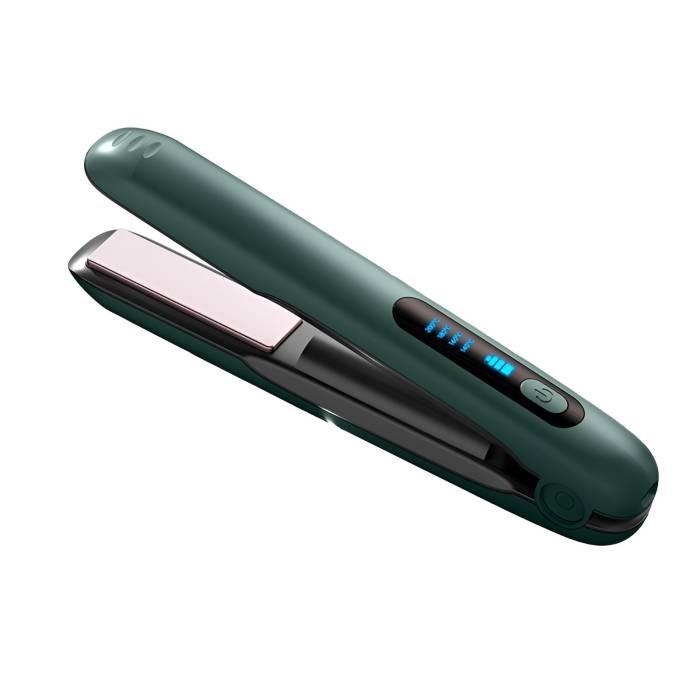 Placa de Par fara Fir, , Adaptor Tip C, 4 Trepte de Temperatura, Tensiune 5V, Capacitate Baterie 5000 mAh, Indreptat, Ondulat, 23.5x3.3x4.5 cm, Verde