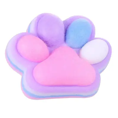 Jucarie Antistres Squishy, , cu Revenire Lenta, Squeeze Toys, Model Cat Paw, 12.5x10.5 cm, 220g, +3 Ani, din TPR, Model 2, Multicolor