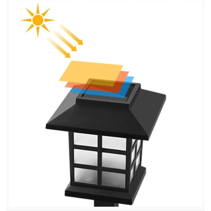 Lampa solara Led pentru gradina, Tip felinar, , Albastru