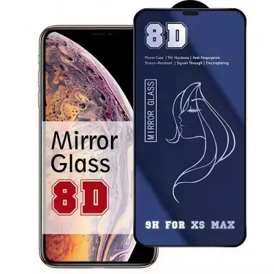 Folie de Protectie, , pentru iPhone 15 Pro, Tempered Glass Mirror 8D, Efect Oglinda, HD, Albastru