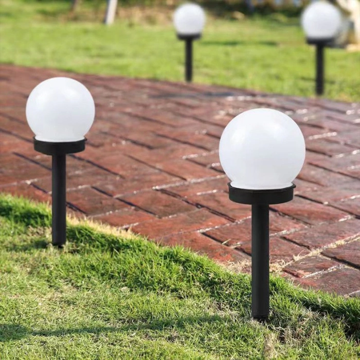 Set 2 lampa solara LED, Sferica, Tip Glob , Diametru 10 cm, Multicolor