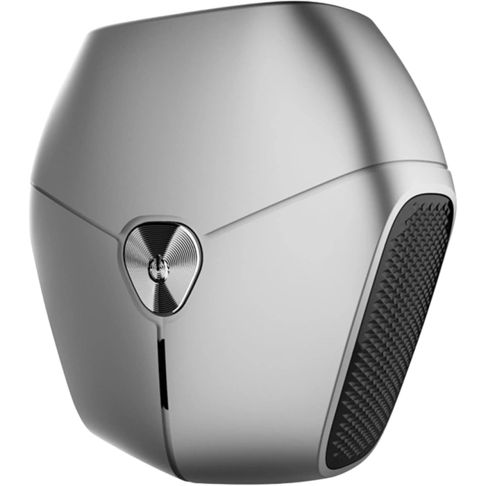 Aparat de Ras Portabil, , 8W, Autonomie 60 min, Incarcare Cablu Type C Inclus, Periuta de Curatare, Husa, Reincarcabil, 7.3x7.5x3.3 cm, Gri