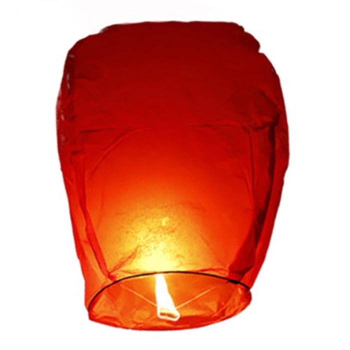 Lampion zburator, , hartie biodegradabila, Rosu