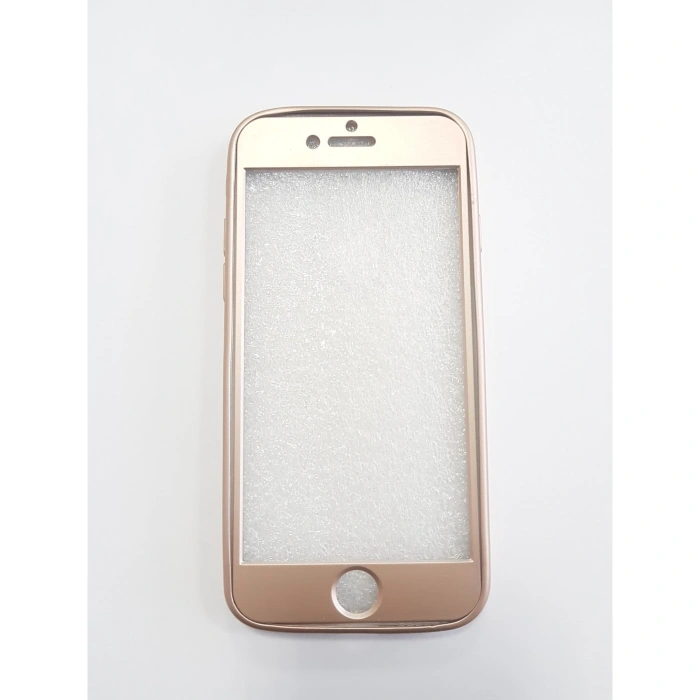 Husa Apple iPhone 7 Plus Full Silicone 360 Auriu