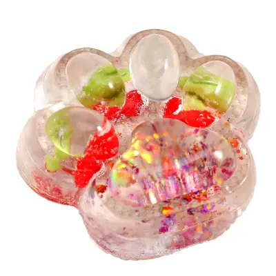 Jucarie Antistres Squishy, , cu Revenire Lenta, Labuta de Pisica Pufoasa, 7.5 cm, Ambalaj Transparent, Model 270523 Multicolor