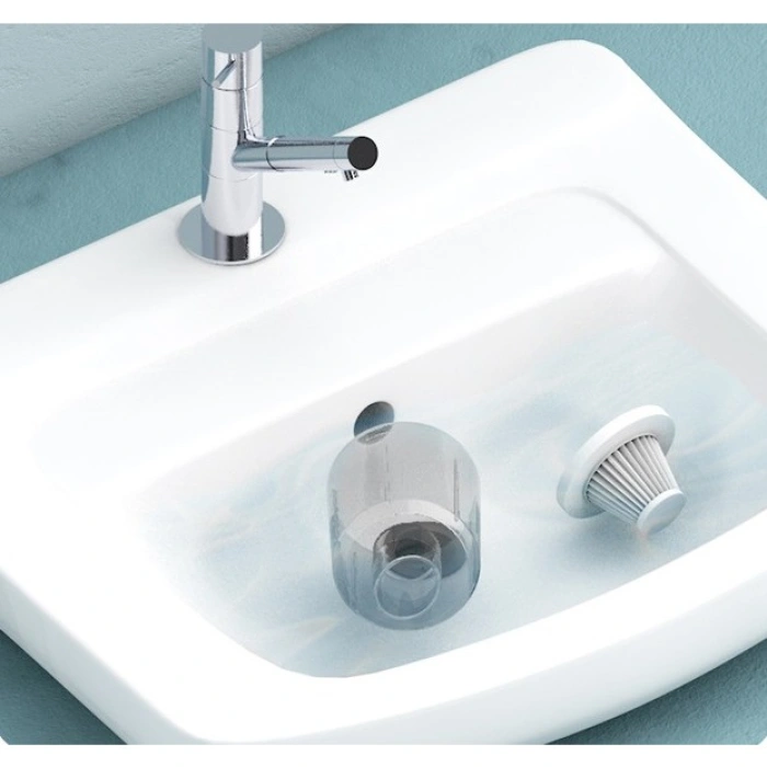 Aspirator Portabil Fara Fir, , Tip Pistol K7, Pentru Casa si Masina, Incarcare USB, Autonomie 30 Min, 36 x 17 cm, Negru