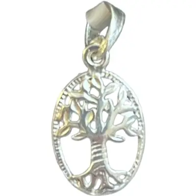 Pandantiv, Jolie Silver, Argint 925, Model Copacul Vietii Rodiat, 22 x 11 mm, 0.9 g