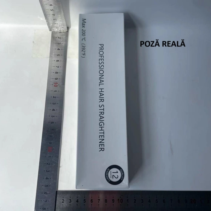Placa de Par fara Fir, , Adaptor Tip C, 4 Trepte de Temperatura, Tensiune 5V, Capacitate Baterie 5000 mAh, Indreptat, Ondulat, 23.5x3.3x4.5 cm, Negru