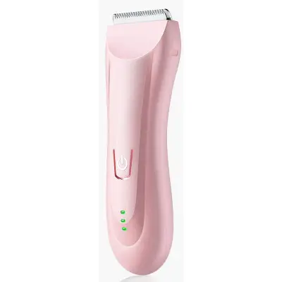 Masina De Tuns Bebelusi si Copii, , Lame Cermice si Inox, Fara Fir, Functie Anti Taiere, Silentios, 50 W, Rezistent la Apa, 2 Accesorii, Incarcator USB, Roz deschis