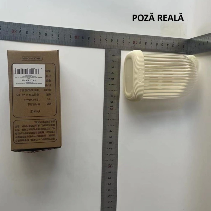 Sapuniera de Calatorie, , Suport pentru Sapun cu Scurgere a Apei, Recipient cu Capac Depozitare, Savoniera pentru Baie, 12.6x6.1x8.4cm, Crem