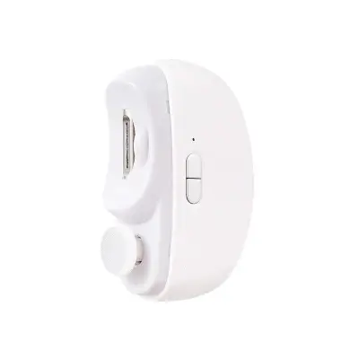 Unghiera Electrica 2 in 1, , Taiat si Slefuit, 2 Viteze, Lumina LED, Design Ergonomic, Compartiment Resturi, Portabila, Silentioasa 65 db, USB-C, Manichiura, Ideal Pentru Copii si Adulti, 8.5 x 6.8 x 3.3 cm, Alb