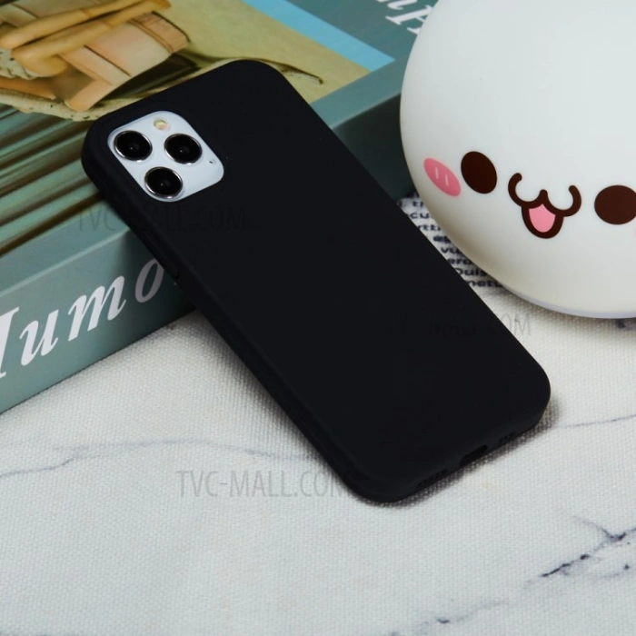 Husa protectie compatibila cu Apple iPhone 11 Pro Max Liquid Silicone Case Negru