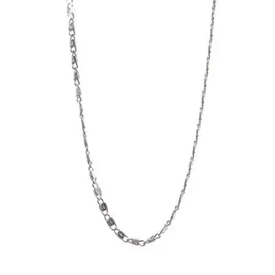 Lantisor din Argint 925, model plat rotund (ccc), 39 cm