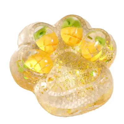 Jucarie Antistres Squishy, , Labuta de Pisica Squeeze Toys, cu Revenire Lenta, 7.5 cm, Model 270525, Multicolor