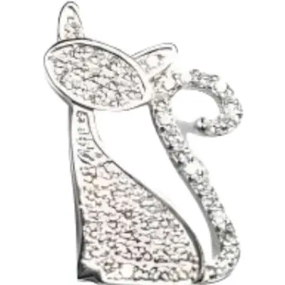 Pandantiv Argint 925 Pisica Zirconii, 1.62 g