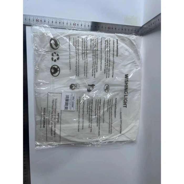 Lampion zburator, , hartie biodegradabila, Alb