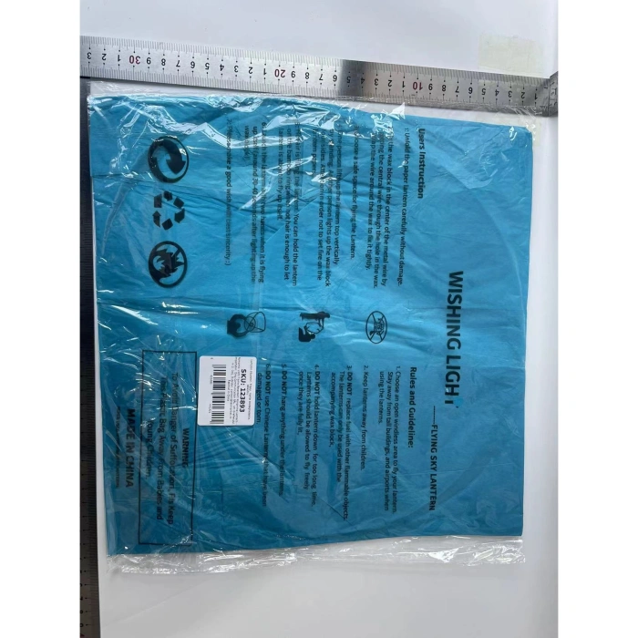 Lampion zburator, , hartie biodegradabila, Albastru