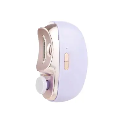 Unghiera Electrica 2 in 1, , Taiat si Slefuit, 2 Viteze, Lumina LED, Design Ergonomic, Compartiment Resturi, Portabila, Silentioasa 65 db, USB-C, Manichiura, Ideal Pentru Copii si Adulti, 8.5 x 6.8 x 3.3 cm, Violet