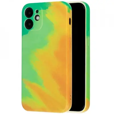 Husa protectie  compatibila cu Apple iPhone 12 Tpu Ombre, Negru/Mov/Roz
