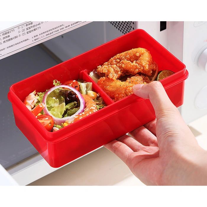 Set caserole pentru pranz interactive, , cuburi de construit, plastic, multicolor