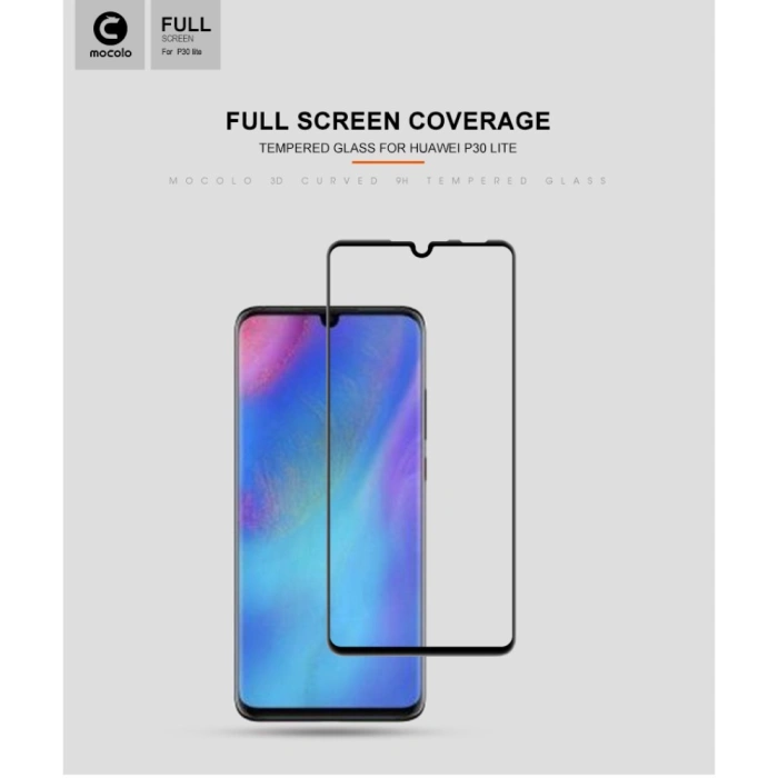 Folie Sticla ® compatibila cu Huawei P30 Lite 111D Negru