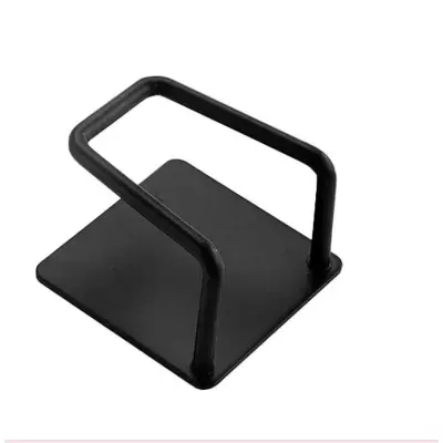 Organizator bucatarie  cu adeziv, carlig-suport pentru burete, accesorii bucatarie, 5x5x3,5 cm, otel inoxidabil, negru