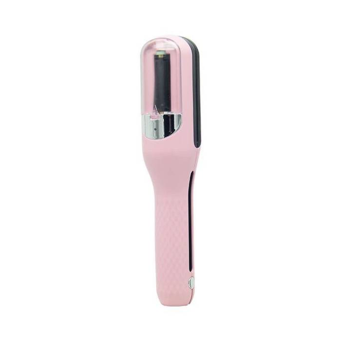 Aparat de Reparare a Varfurilor Despicate, , Netezirea Firului de Par, din ABS+PC, cu Ioni Negativi, Baterie 500 mAh, 24.8 x 5.3 x 5 cm, Roz