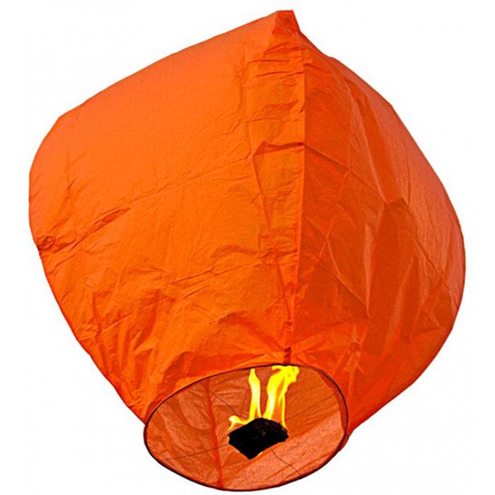 Lampion zburator, , hartie biodegradabila, Portocaliu