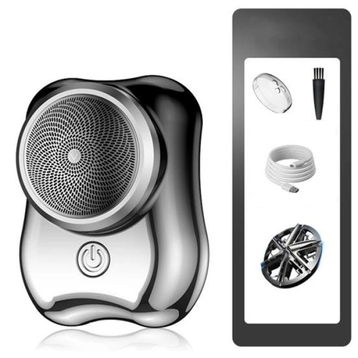 Aparat de Ras Electric, , Portabil, Incarcare USB Type-C, Autonomie >60 min, 6.5 x 4.5 x 4 cm, 5V, 3.7W, Negru