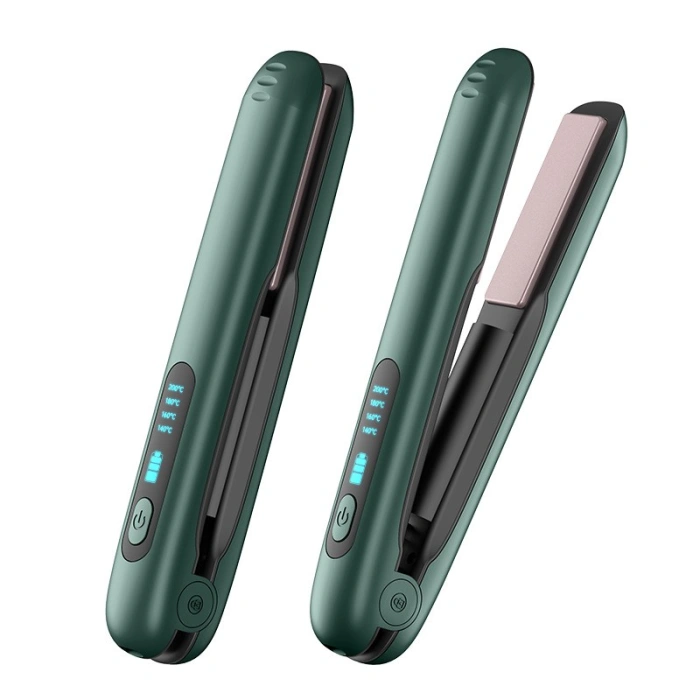 Placa de Par fara Fir, , Adaptor Tip C, 4 Trepte de Temperatura, Tensiune 5V, Capacitate Baterie 5000 mAh, Indreptat, Ondulat, 23.5x3.3x4.5 cm, Verde