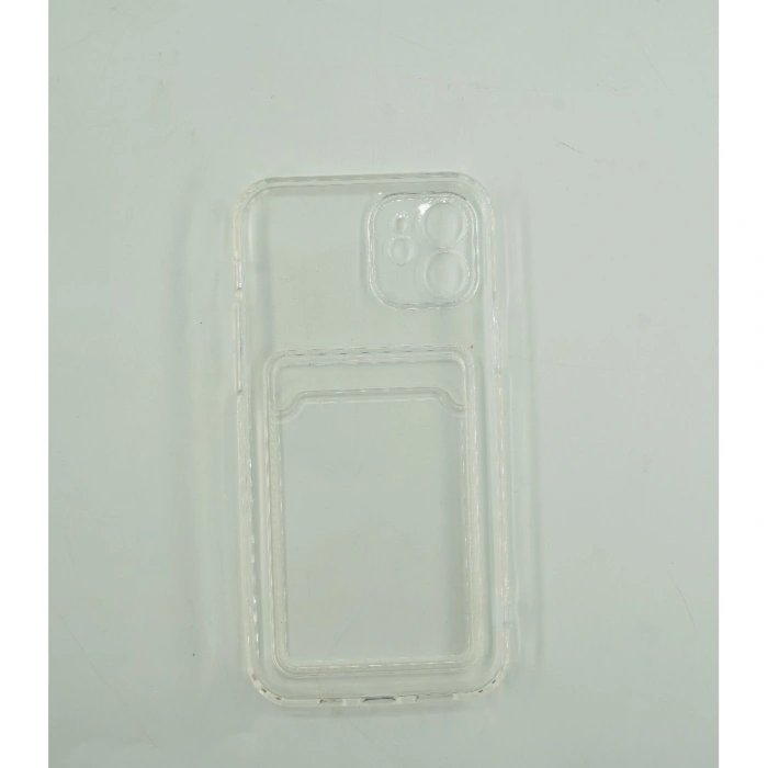 Husa protectie  cu suport card compatibila cu Apple iPhone 12 Pro Max Transparent