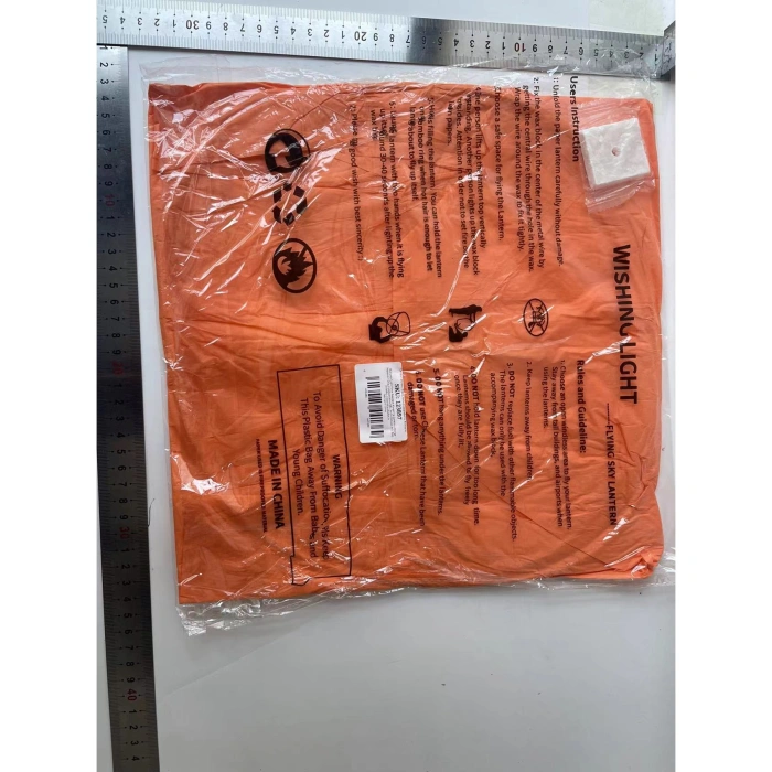 Lampion zburator, , hartie biodegradabila, Portocaliu